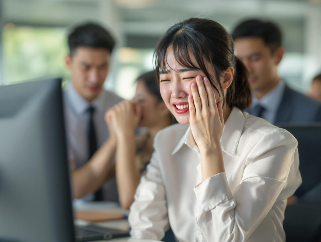 職場で泣く女がうざいと感じる理由とは？対処法やわざとなのかを解説